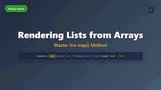 React Tutorial Rendering Lists from Arrays with map