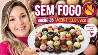 12 TIPOS DE DOCINHOS COM 1 RECEITA BASE | COMO FAZER DOCINHOS DE FESTA SEM LEVAR AO FOGO