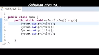 Java Tutorial Tagalog 2