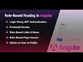 Role Based Login in Angular Role Based Authorization Angular Angular Tutorials
