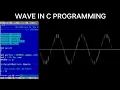Wave in C Programming SINE WAVE COS WAVE IN C LANGUAGE C GRAPHICS PROGRAMMING