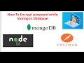 How To Encrypt Users Password and Store It On Database