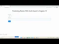 How to Protect Routes With Auth Guard In Angular 14