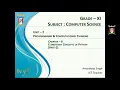 Grade-11 l Computer Science l Elementary Concepts of Python Part-2 l Variables and Data Types