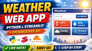 Weather Web App in Python Streamlit Tutorial OpenWeather API