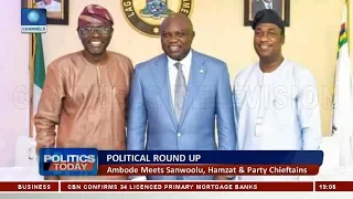 ambode meets sanwoolu hamzat u0026 party chieftains politics today 