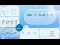 Blue Frosted Glass Style Business PowerPoint Templates Free