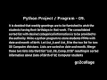 EP 09 Language Python Program Project I go2collage