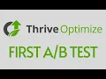 Thrive Optimize Tutorial Setting Up Your First AB Test in WordPress