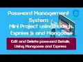 Mini Project for Beginners using Node js Express js and Mongoose in Hindi Mini Project Part-9