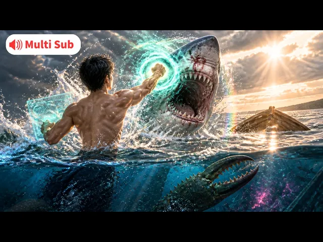 Office worker dies, wakes at sea, and one-shots a giant shar