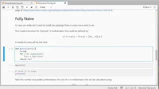 Python - Binomial Test core