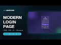 Building a Modern Login Page Coding ASMR No Talking Keyboard Sounds