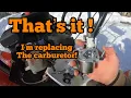 Putting a new carburetor on the Ariens 24 Delux snowblower