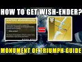 How to Get Wish-Ender in Destiny 2 Hunter s Remembrance Quest Guide Monument of Triumph