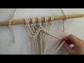 diagonal double half hitch macrame knot