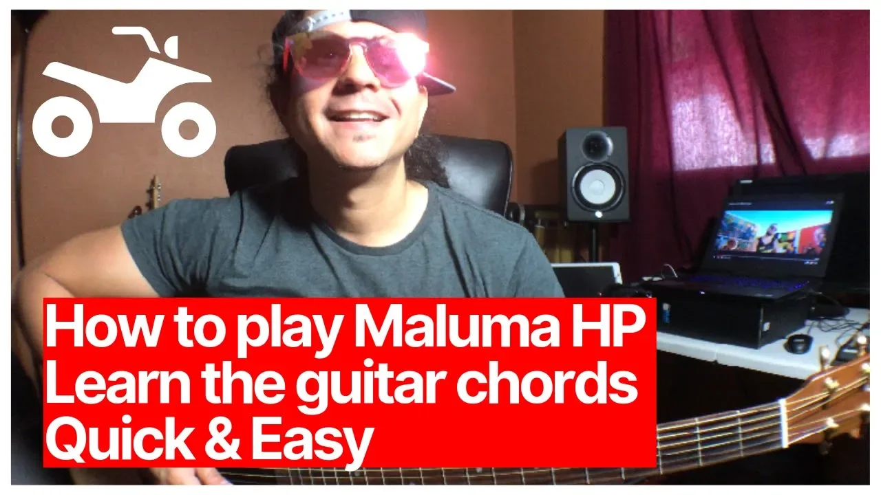 Maluma - HP Guitar Chords Lesson Tutorial Easy