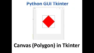 Canvas Draw a Polygon in tkinter Python Tkinter GUI Tutorial Part 35