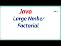 Calculate factorial for large number in Java Java Programming