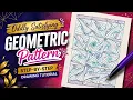 Oddly Satisfying Geometric Pattern Step-by-Step Drawing Tutorial art