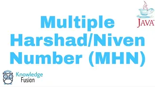 How to check a number is Multiple Harshad Number MHN or not Numbers JAVA ICSE