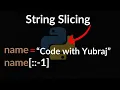 Slicing or Indexing Operator in Python String