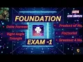 Foundation Exam - 1 CCBP NxtWave CCBP 4 0 Telugu Python Coding Python