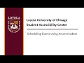 Scheduling Exams Using Accommodate