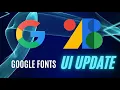 Change in Google Fonts Selection