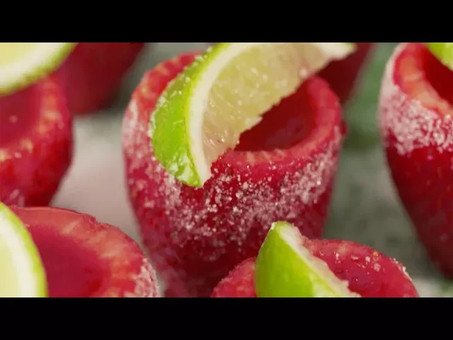 Strawberry & Lime Jelly Shots