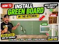 How to Install Mold-Resistant Drywall Green Board Kitchen Drywall Repair Step-by-Step Tutorial