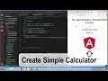 How to Create Simple Calculator Using Angular Swift Learn