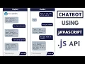 ChatBot using Javascript API javascript simple AI chatbot