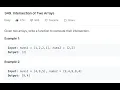 LeetCode 349 Intersection of Two Arrays