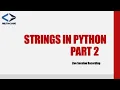 Session 5 Strings in Python Part 2