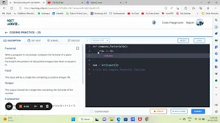 Coding Practice 25 Factorial Factorial Coding Practice - 25 Nextwave Nxtwave CCBP4 0 Coding