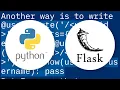 Can Flask have optional URL parameters