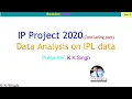 IP Project 2020 IPL Data Analysis Reports Graphs Part-2