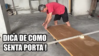 MUITA DICA DE COMO SENTAR PORTA DE MADEIRA COM O MESTRE VALDIR