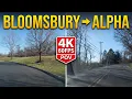 Country Roads of North Jersey Driving from Bloomsbury to Alpha NJ
