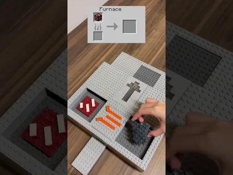 Smelting Minecraft items BUT Lego!