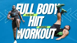20 Minute HIIT Full Body Workout - No Equipment, No Repeats!