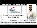 ISTQB Test Automation Engineer v2 0 Tutorial 25 Verify Test Automation Environment Tool Setup