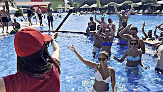 يا عفوا الله دبكة هذه الفتاة جننت الجميع بل مسبح شاهد للنهاية Dabke In Swimming Pool 