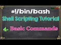 Shell Scripting Tutorial-4 Basic Commands touch cat ls cd date cal and pwd Tech Arkit