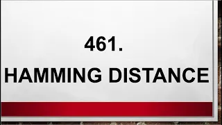 Hamming Distance Leetcode 461