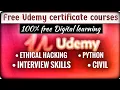 Free courses on Udemy Ethical hacking python interview skills civil coupon