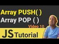 JavaScript Arrays how to push and pop data