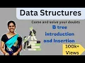 B-tree introduction and insertion in data structure Data structures in telugu