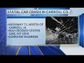 Fatal car crash in Carroll County